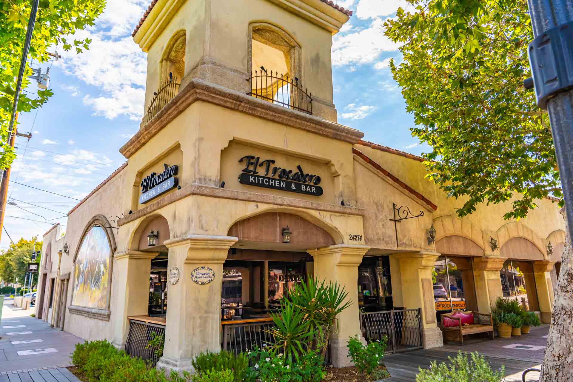 El Trocadero storefront on Main Street Old town Newhall