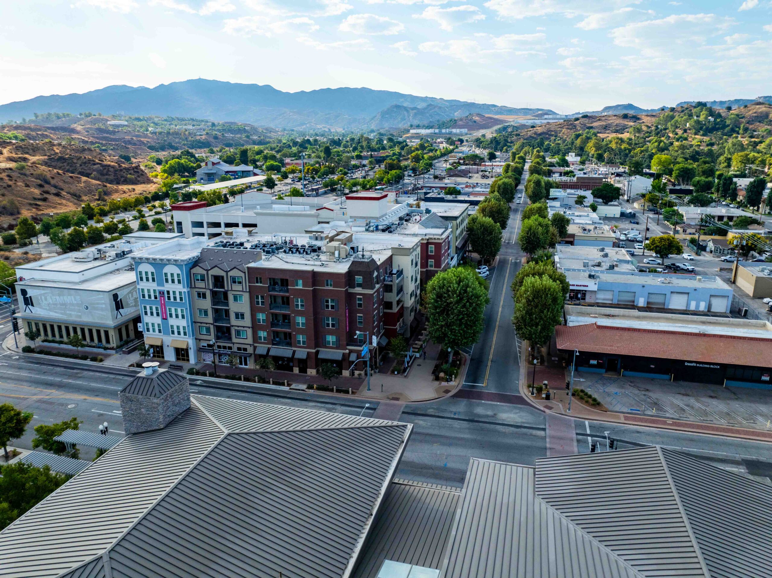 Old Town Newhall Aerial Image