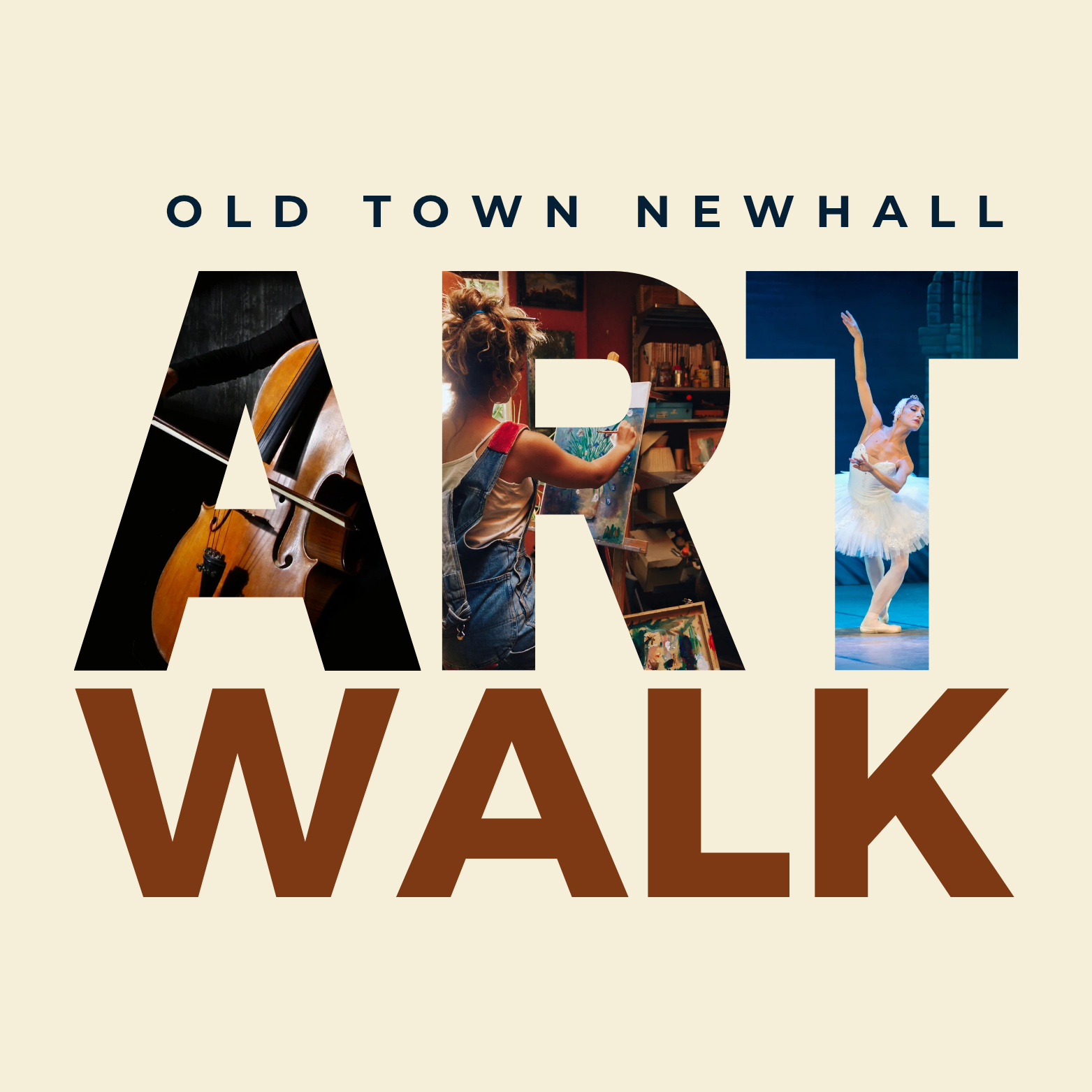 Old Town Newhall art walk logo